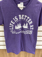 Purple V-Neck Tee