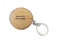 Wood Biscuit Keychain